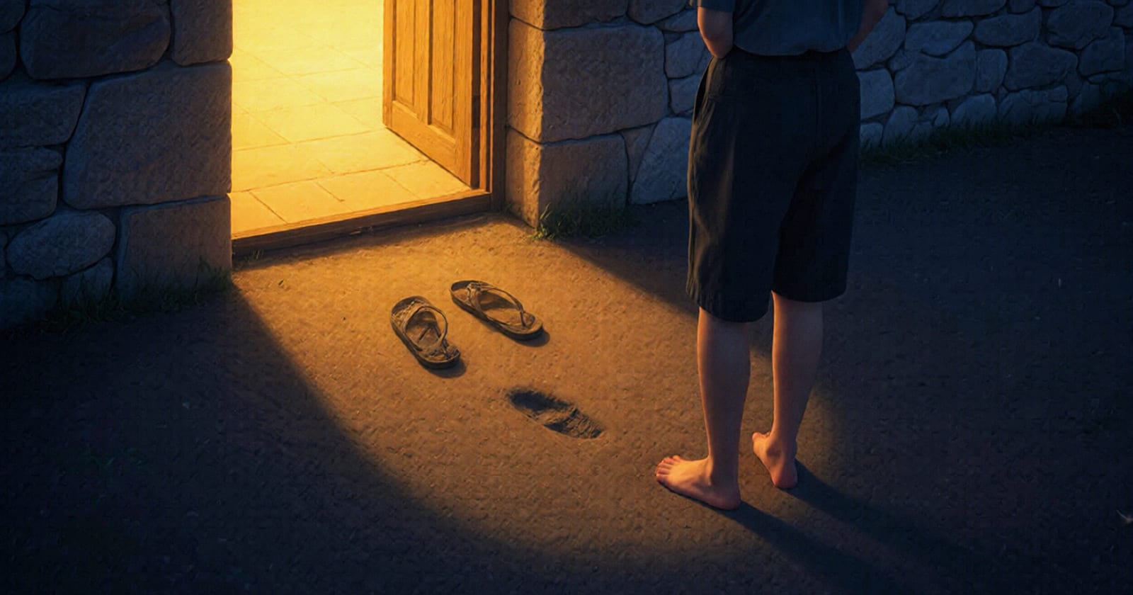 집 밖에 서 있는 사람 — 누가복음 15장 탕자의 비유