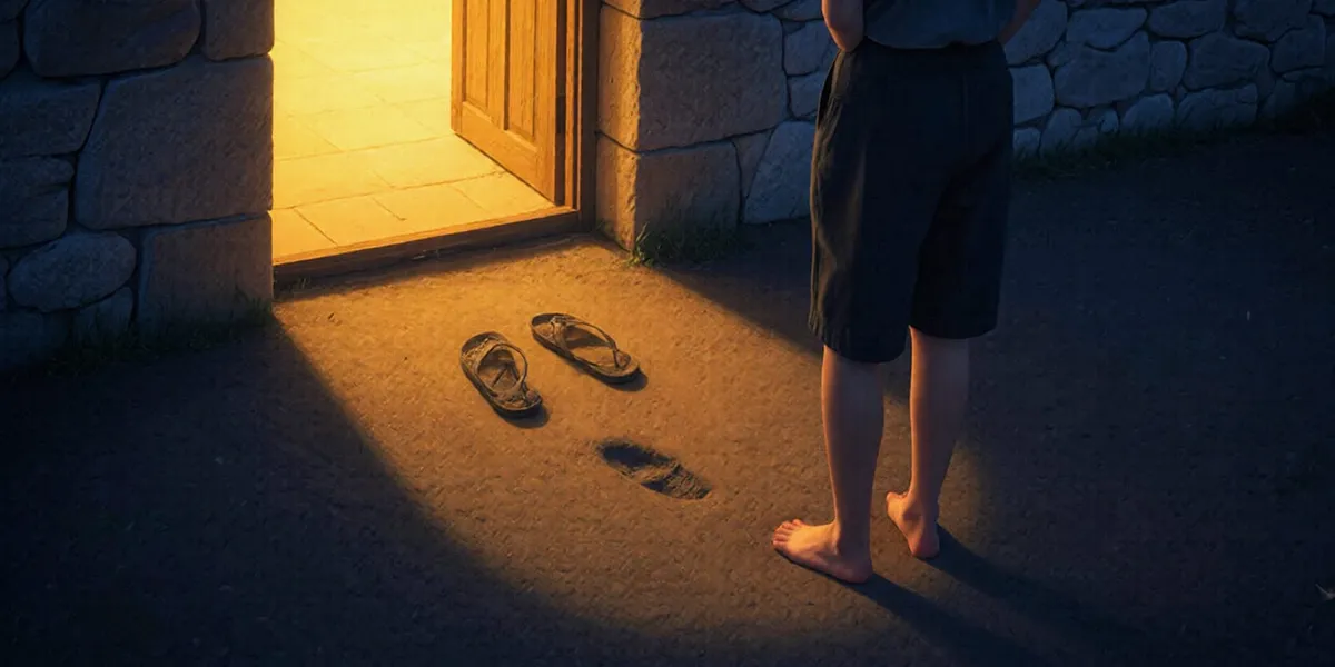 집 밖에 서 있는 사람 — 누가복음 15장 탕자의 비유